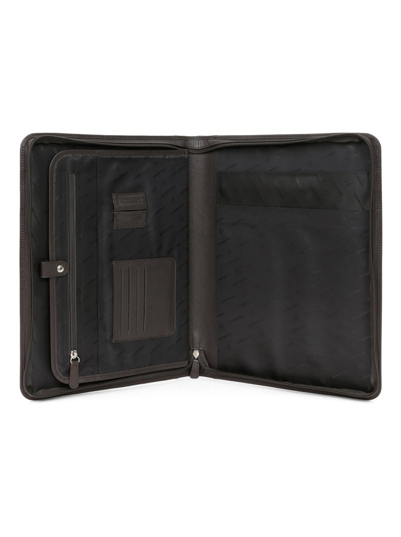 Conférencier  13" & A4  Cuir CONFORT Marron foncé - Kiabi
