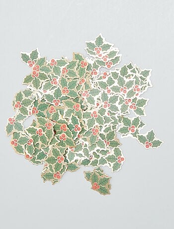 Confettis de table 'Houx de Noël' - Kiabi