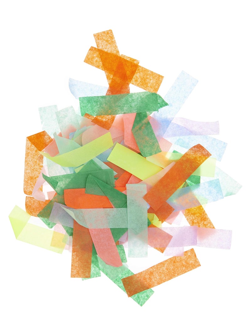 Confettis multicolores rectangulaires 6 x 1,5 cm - Rico Design Multicolore - Kiabi