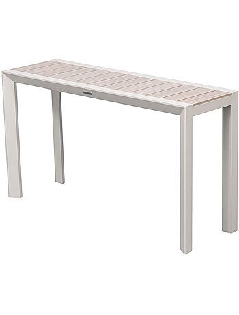 Console de jardin en aluminium effet bois EVASION