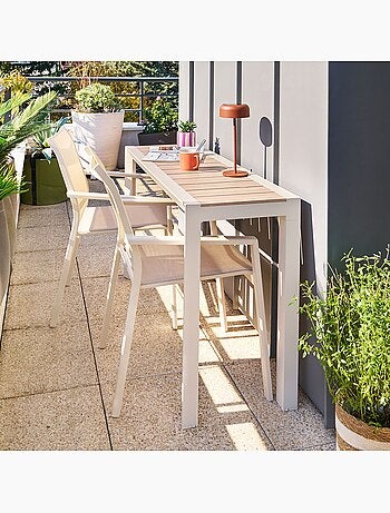 Console de jardin en aluminium effet bois EVASION