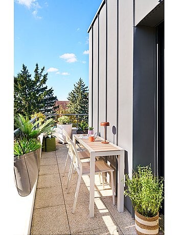 Console de jardin en aluminium effet bois EVASION
