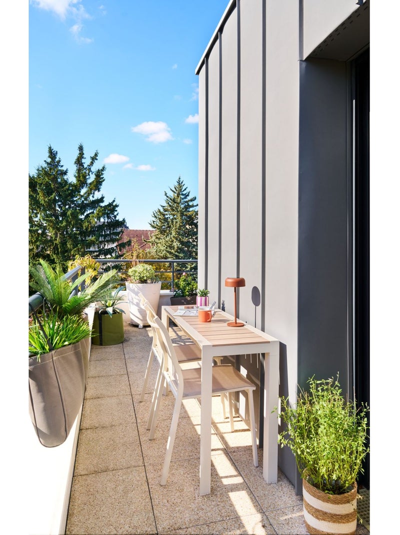 Console de jardin en aluminium effet bois EVASION Beige - Kiabi