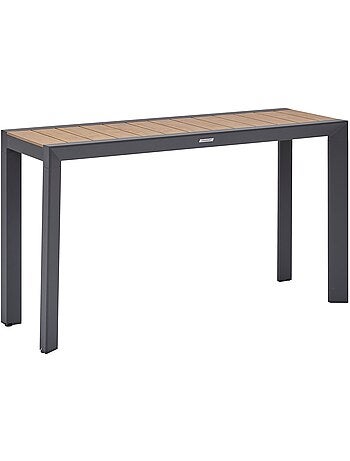 Console de jardin en aluminium effet bois EVASION