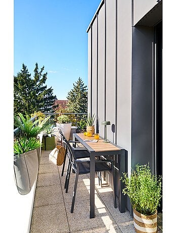 Console de jardin en aluminium effet bois EVASION
