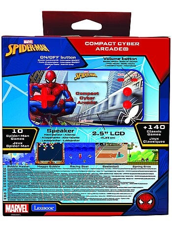 Console de jeux portable couleur Spiderman Cyber Arcade Pocket