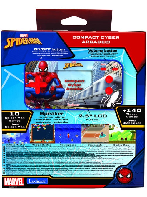 Console de jeux portable couleur Spiderman Cyber Arcade Pocket - Kiabi Console de jeux portable couleur Spiderman Cyber Arcade Pocket - Kiabi