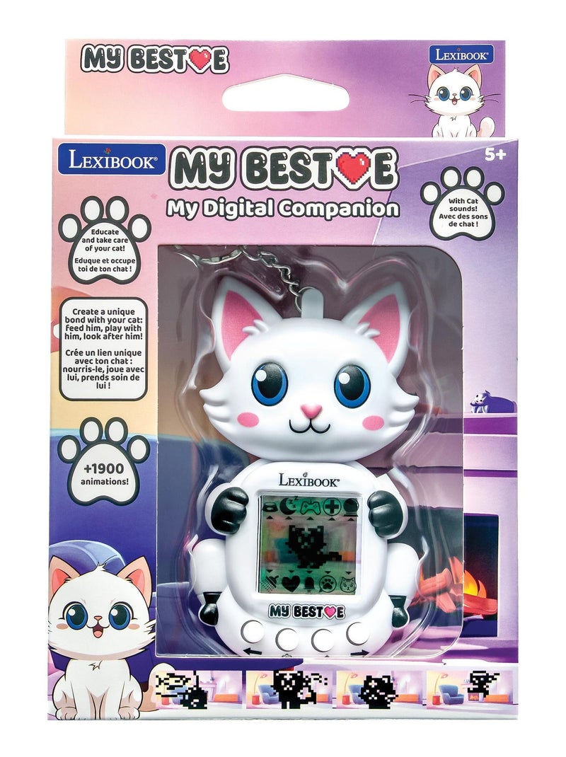 Console My Best-E® 2 Chats avec écran LCD et porte-clés Blanc - Kiabi