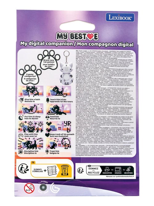 Console My Best-E® 2 Chats avec écran LCD et porte-clés - Kiabi