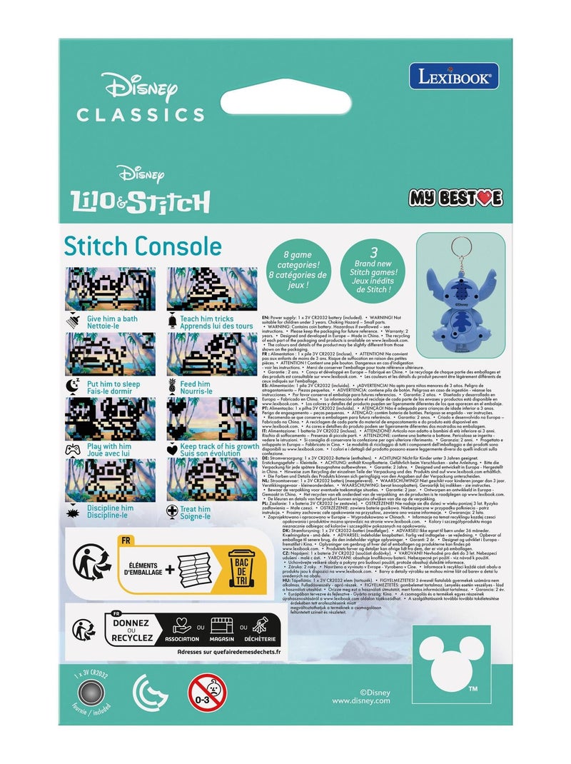 Console My Best-E® comprenant 3 jeux de l'univers Disney Stitch Bleu - Kiabi