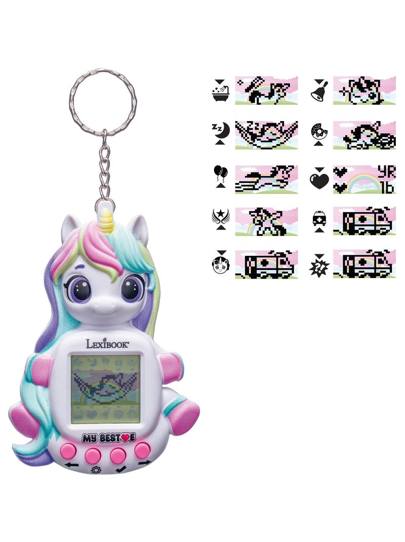 Console My Best-E® Licorne avec écran LCD et porte-clés Blanc - Kiabi