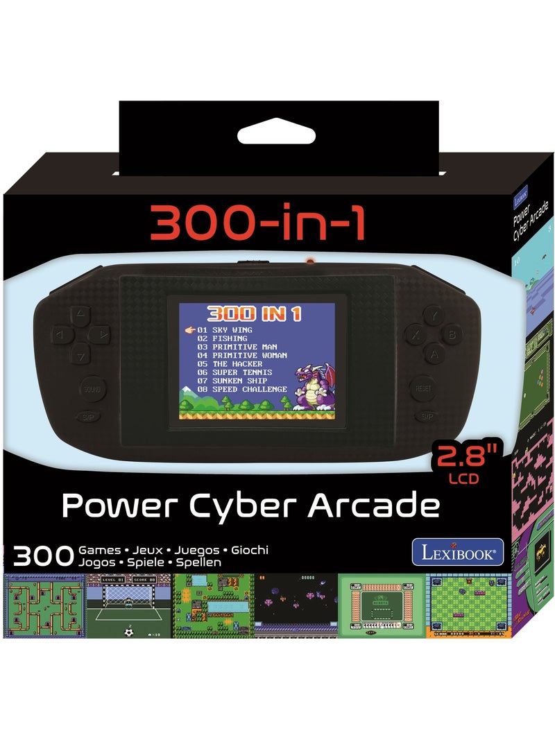 Console portable Compact Power Cyber Arcade - écran 2.8'' 300 jeux Noir - Kiabi