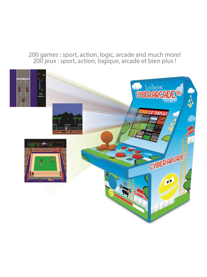 Console portable Cyber Arcade - écran 2.8'' 200 jeux Bleu - Kiabi