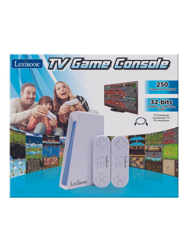Console TV avec 250 jeux inclus Blanc - Kiabi