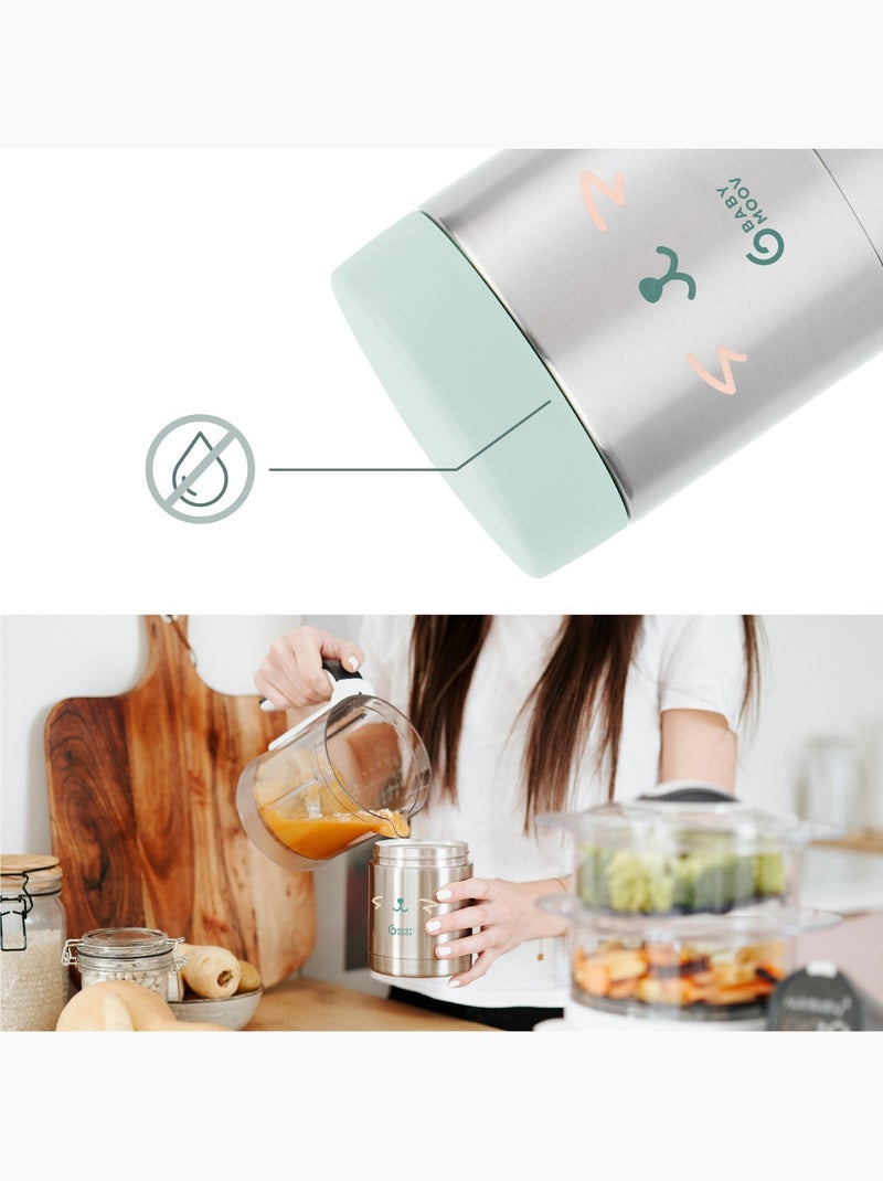 Contenant isotherme inox EAT'S ISY 350ml repas bébé chaud froid 'Babymoov' Gris - Kiabi