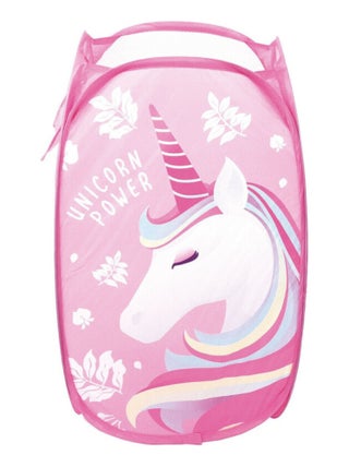 Conteneur de Rangement pliable licorne - 36x36x58 cm