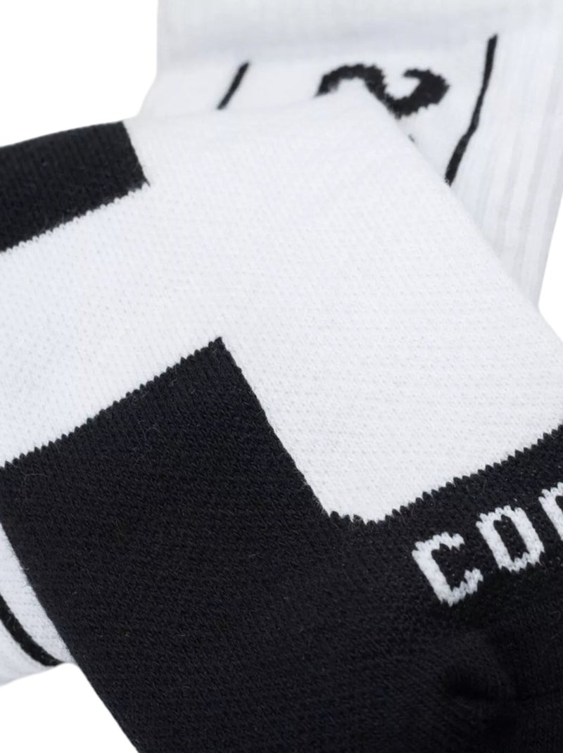 Coolslide - Chaussettes CODIE Blanc Noir - Kiabi