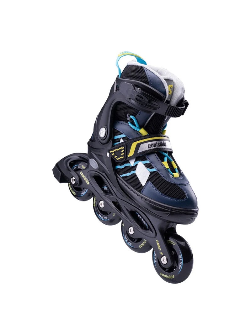 Coolslide - Patins à roulettes alignées MERON Noir Bleu marine - Kiabi
