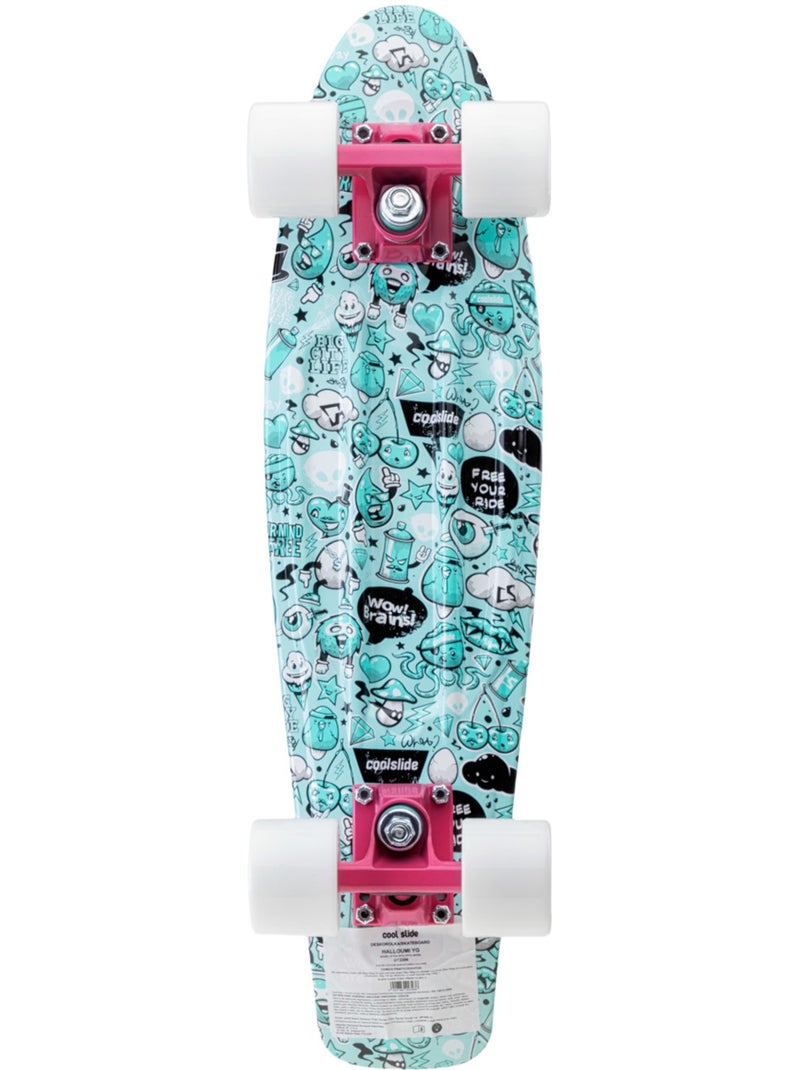 Coolslide - Skateboard HALLOUMI Blanc - Kiabi