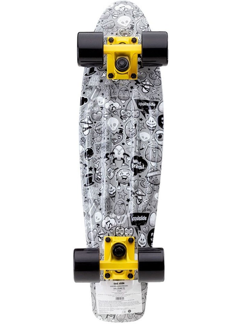 Coolslide - Skateboard HALLOUMI Noir - Kiabi