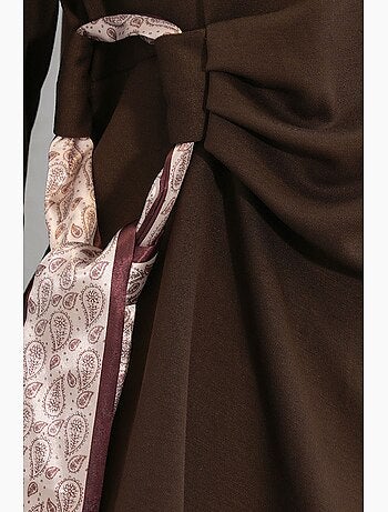 Coordonné blouse manches longues et jupe large bdart