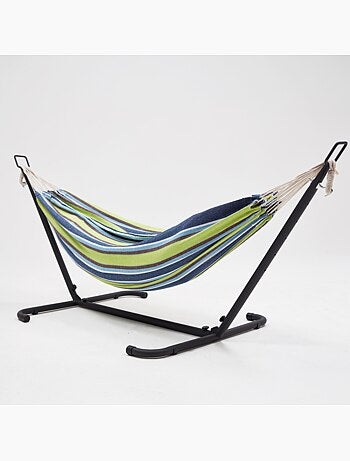 COPACABANA Hamac sur pied 26 m avec toile en polyester multicolore