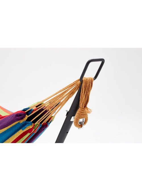 COPACABANA Hamac sur pied 2,6 m avec toile en polyester multicolore - Kiabi