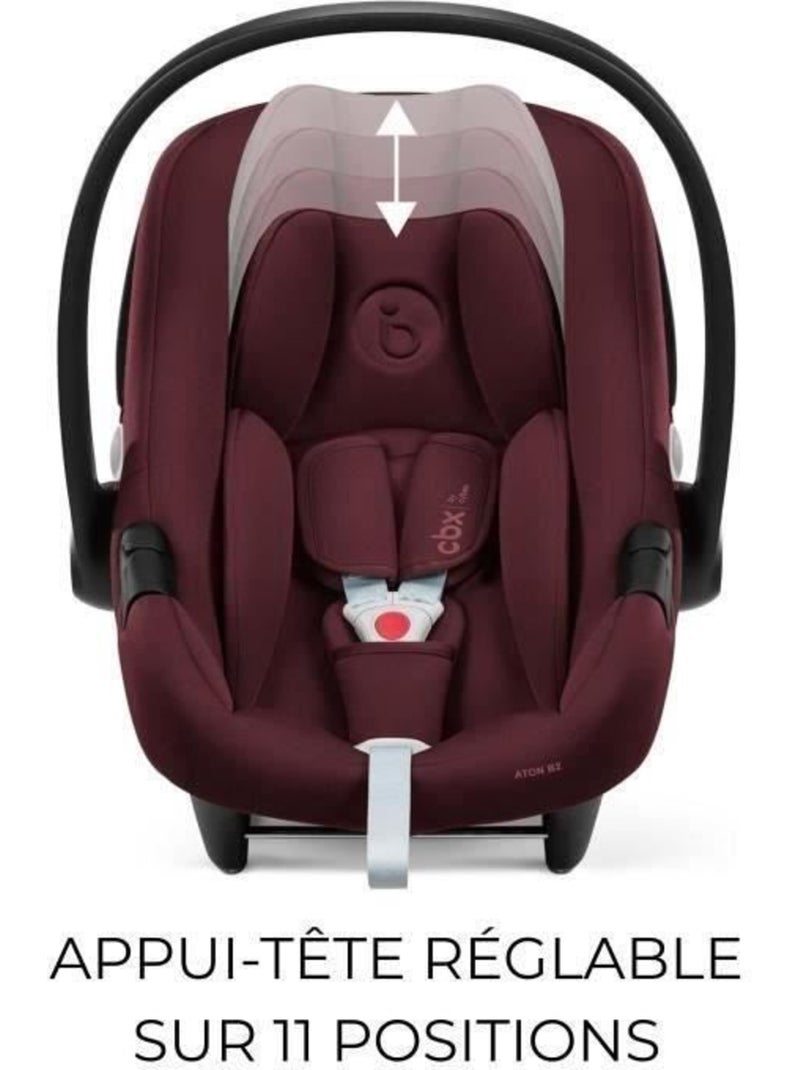Coque auto bébé i-size 45-87 cm + base one - aton b2 - cbx by cybex Rouge - Kiabi