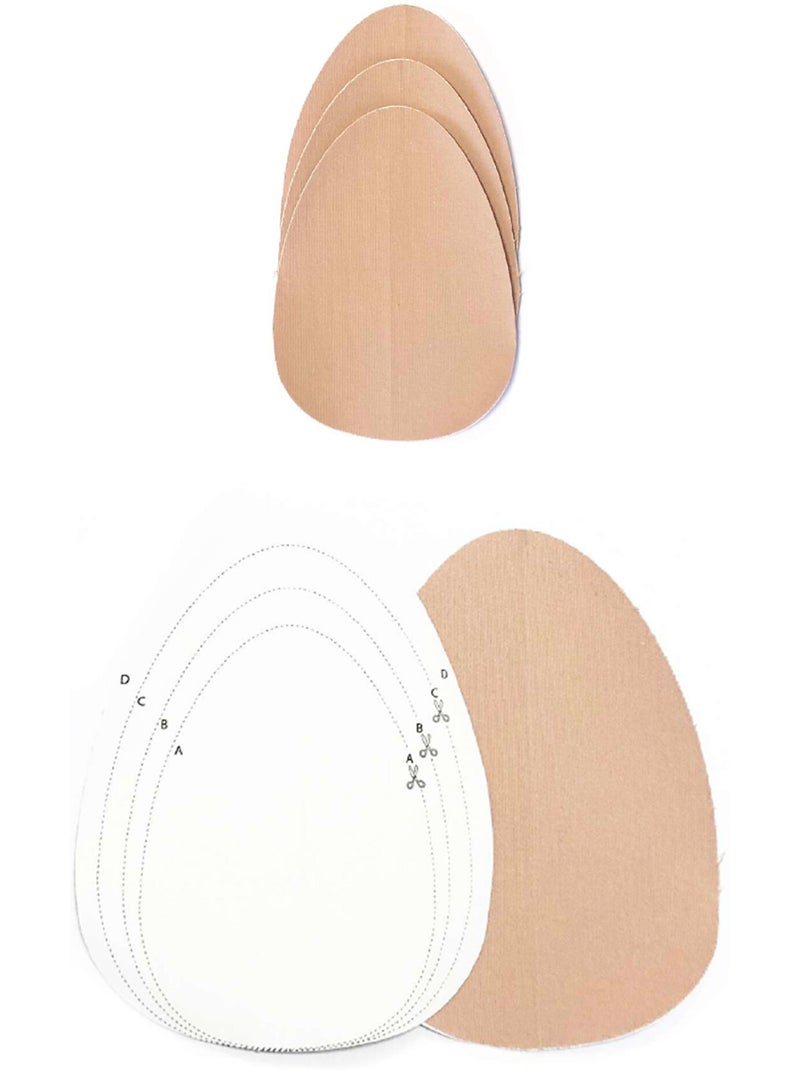 Coques réhaussantes adhésives souples invisibles Beige - Kiabi