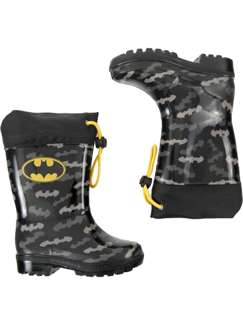 Coqui - Bottes de pluie motif/style Batman PERLETTI Noir - Kiabi