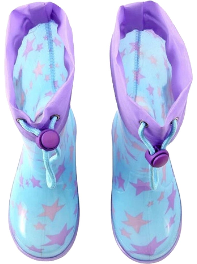 Coqui - Bottes de pluie motif/style La Reine des Neiges PERLETTI (Anna, Elsa) Bleu - Kiabi
