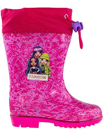 Coqui - Bottes de pluie motif/style Rainbow High PERLETTI