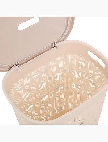 Corbeille à linge 40L avec couvercle LEAF