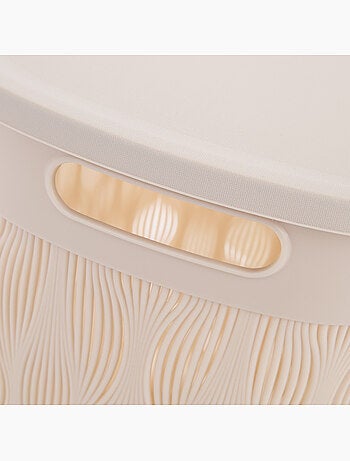 Corbeille à linge 40L avec couvercle LEAF