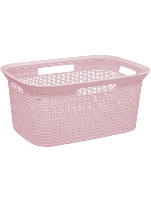 Corbeille à linge 45l avec poignées scandi - Kiabi