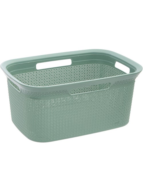 Corbeille à linge 45l avec poignées scandi - Kiabi