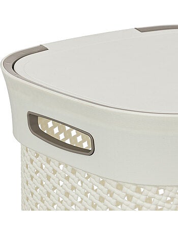 Corbeille à linge 60L avec couvercle