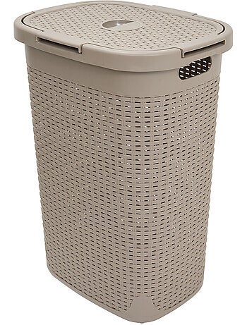 Corbeille à linge 60L avec couvercle RATTAN