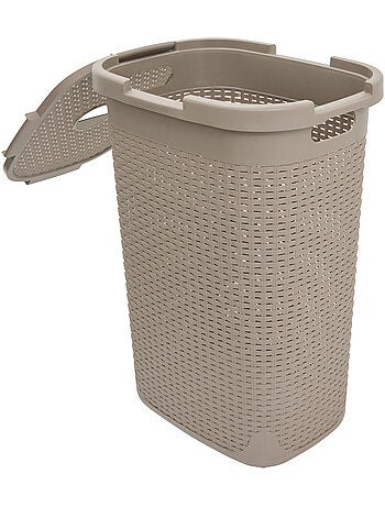 Corbeille à linge 60L avec couvercle RATTAN