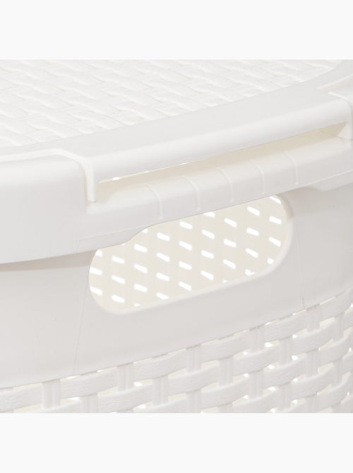 Corbeille à linge 60L avec couvercle RATTAN - Kiabi