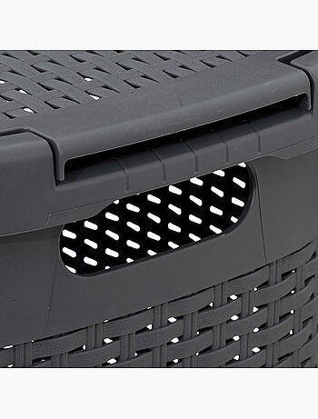 Corbeille à linge 60L avec couvercle RATTAN