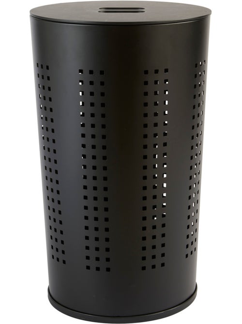 Corbeille à linge aérée en métal 45L GLASS - Kiabi