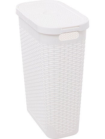 Corbeille à linge slim 40L RATTAN