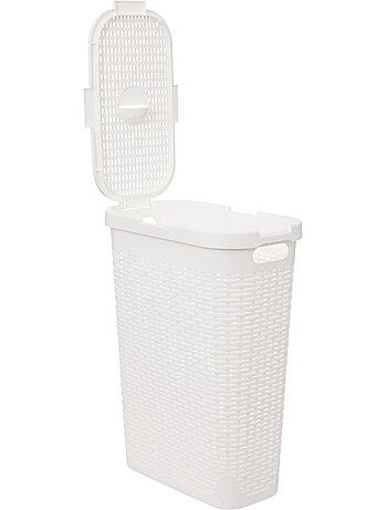 Corbeille à linge slim 40L RATTAN