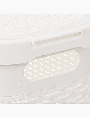 Corbeille à linge slim 40L RATTAN