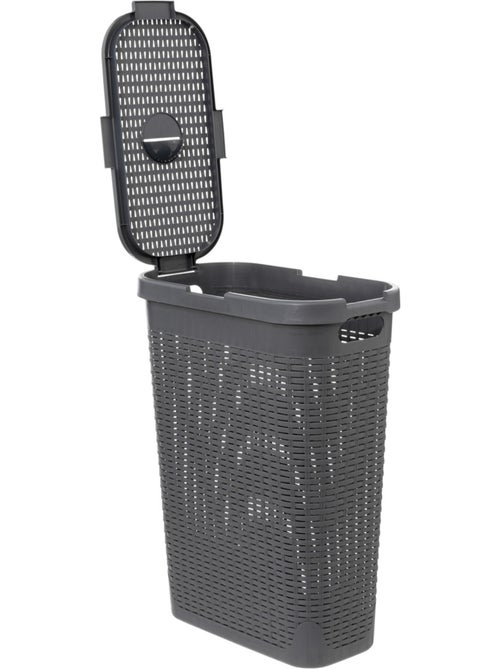 Corbeille à linge slim 40L RATTAN - Kiabi