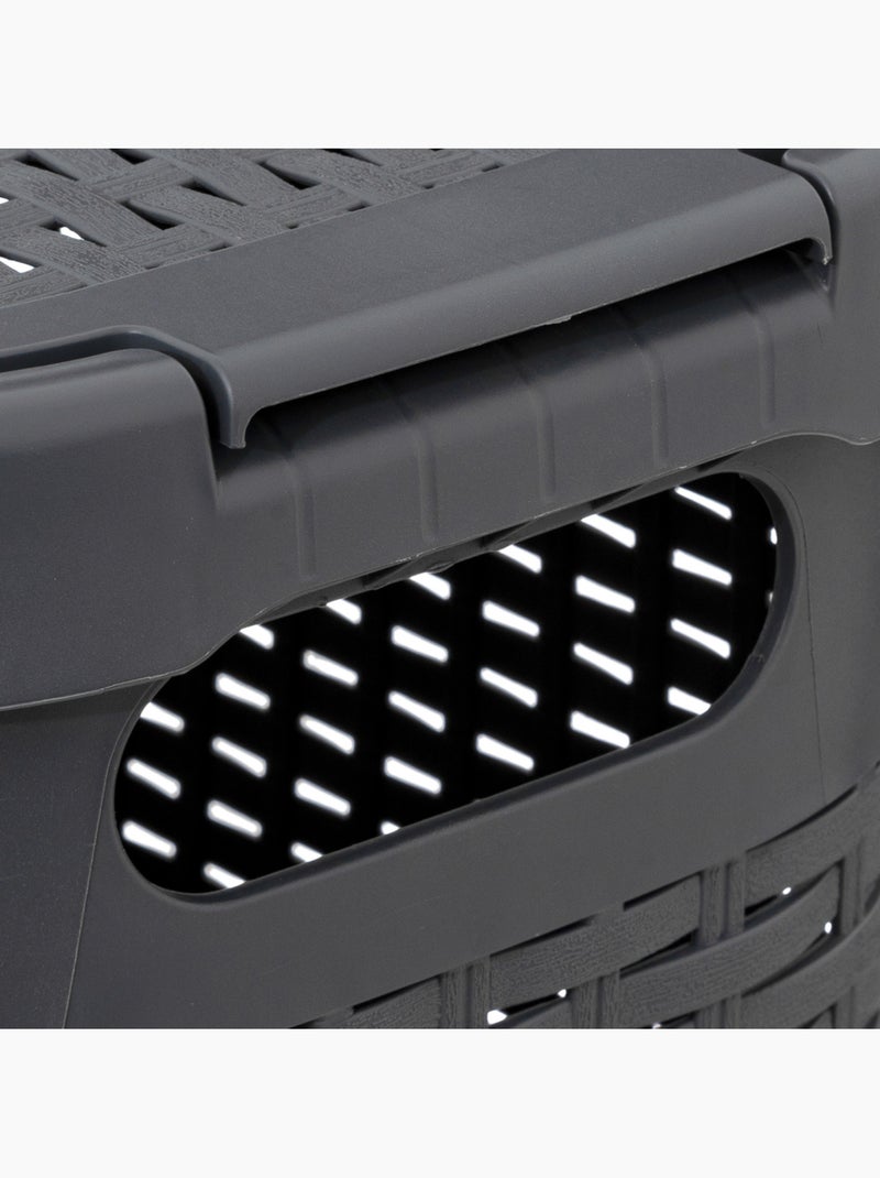 Corbeille à linge slim 40L RATTAN Gris - Kiabi