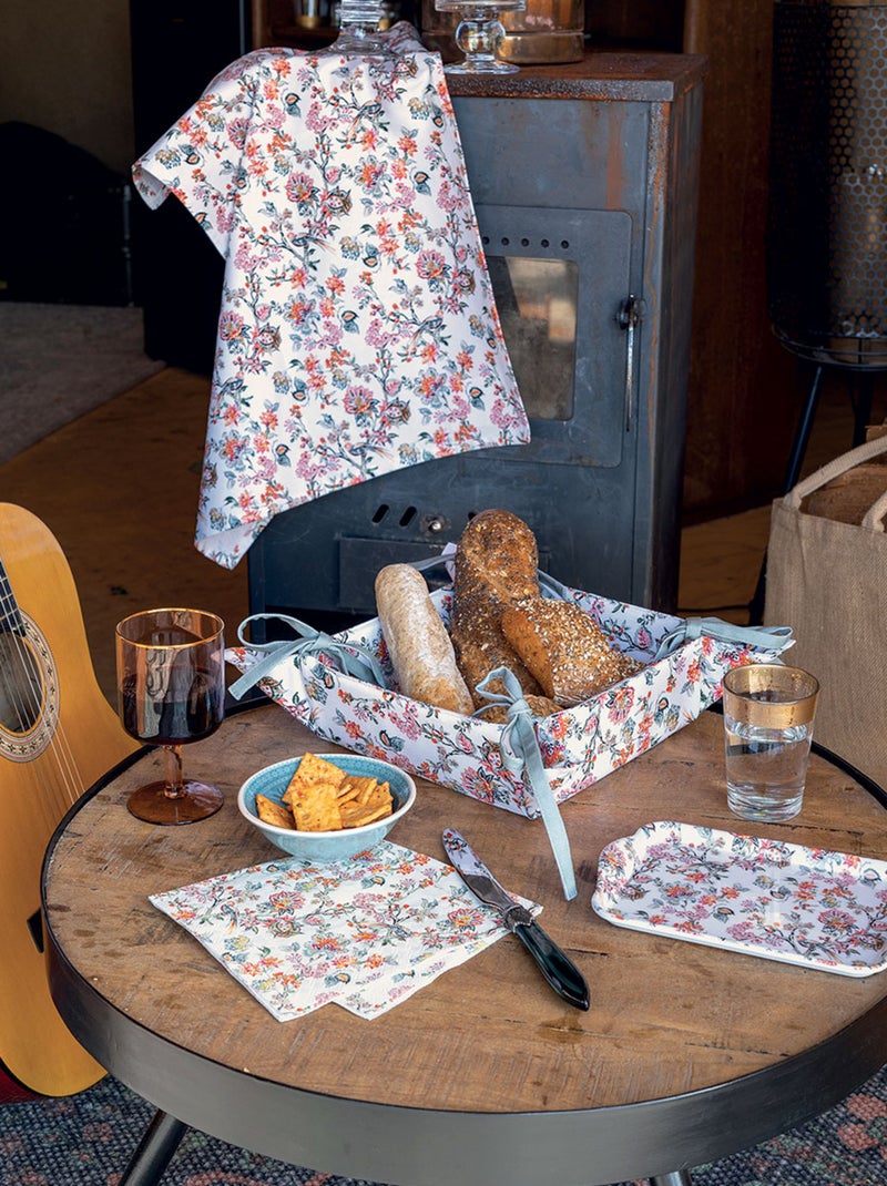 Corbeille à pain Oriental Blanc - Kiabi