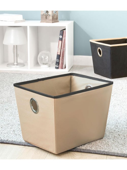 Corbeille Beige En Tissu Avec Oeillet - Kiabi