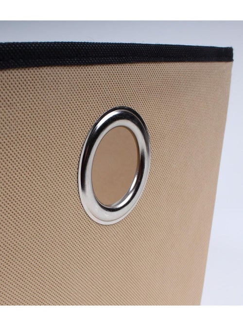 Corbeille Beige En Tissu Avec Oeillet - Kiabi